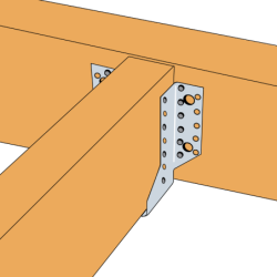 Sabot à ailes extérieures SAE Simpson acier galvanisé 2 mm