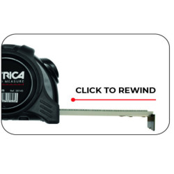 Mètre ruban autobloquant METRICA Black Tape – 3m et 5m
