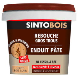 Enduit pâte rebouche bois Sinto Bois clair 330g