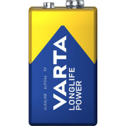 Pile 9V Varta Longlife Power réf. 4922 – Alcaline