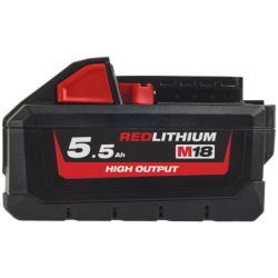 Batterie 18 volts 5,5ah high output M18 HB55 Milwaukee