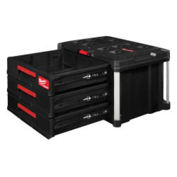 Coffret 3 tiroirs PackOut Milwaukee 4932472130