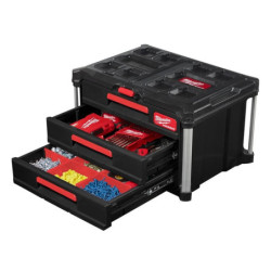 Coffret 3 tiroirs PackOut Milwaukee 4932472130