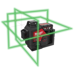 Laser 3 lignes vertes 12 volts M12 3PL-401C Milwaukee avec batterie 4AH chargeur et coffret