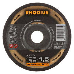 Disque à tronçonner forme plate XT70 Rhodius Inox/Acier
