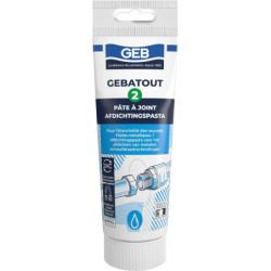 Pâte à joint GEBATOUT tube 250g pour raccords filetés métalliques