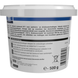 Pâte à joint GEBATOUT tube 250g pour raccords filetés métalliques