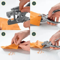 Pince à œillets RAPID RP05 avec 105 œillets Ø4 mm