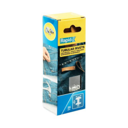 Rivets tubulaires Rapid acier 7 à 9 mm – Boîte 25 pcs