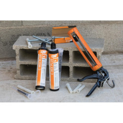 Cartouche scellement chimique Spit C MIX Plus + 2 buses