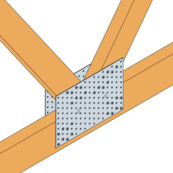Plaques perforées NP Simpson acier galvanisé 2 mm