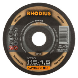 Disque à tronçonner forme plate XT70 Rhodius Inox/Acier