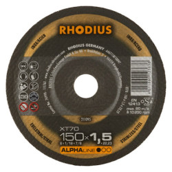 Disque à tronçonner forme plate XT70 Rhodius Inox/Acier
