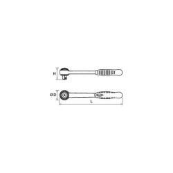 Cliquet Premium Rond Mob 1/2" & 1/4" – Précision & confort pro