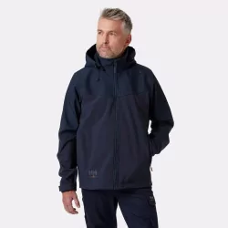 Veste softshell Oxford HH Workwear avec capuche – Marine ou Noir