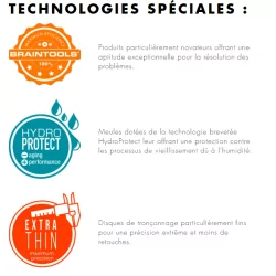 Disque tronçonnage moyeu déporté XTK 8 Exact Rhodius Ø 125 mm
