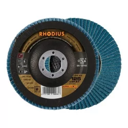 Disque à lamelles LSZ F2 Rhodius Ø 125 mm grains G40 à G80