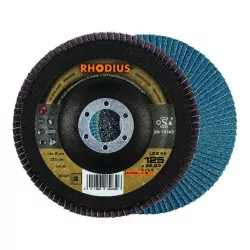 Disque à lamelles LSZ F2 Rhodius Ø 125 mm grains G40 à G80