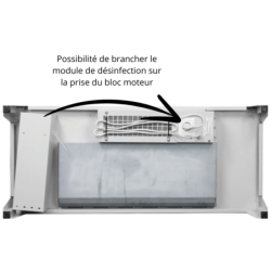 Amoire chauffante et désinfectante Caray - 230 V - monophasée - 16 W - 1940 x 1200 x 490 mm