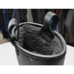 Botte PVC avec doublure fourrée noir Singer