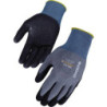 Gant nitrile dos aéré paume picots gris Singer x10