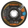 Disque de tronçonnage à moyeu déporté XTK8 EXACT Rhodius Inox Topline 125 x 0.8 x 22.23 mm