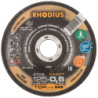 Disque à tronçonner à moyeu déporté XTK6 EXACT Rhodius Inox Topline 125 x 0.6 x 22.23 mm