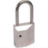 Cadenas à clé Iseo GERA 54 mm laiton nickelé pour demi cylindre profilé