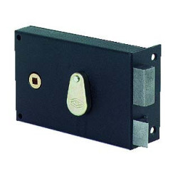 Serrure JPM horizontale 4 gorges main gauche 140×88 mm noir