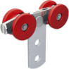 Chariot 4 galets en nylon Mantion inox pour rail 3530