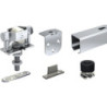 Ensemble rail acier 1.85 m Mantion rail 2525F/185 + 2 montures 0222 + platines + 2 butées + guide