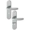 Garniture porte sur plaque ensemble New-York BCC 234 x 39 mm - entraxe 195 mm Hoppe