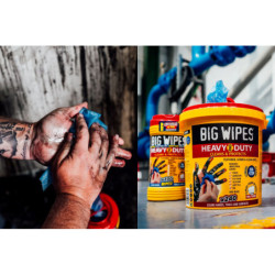 Lingettes Big Wipes Heavy Duty double-face x 100 – nettoyage pro
