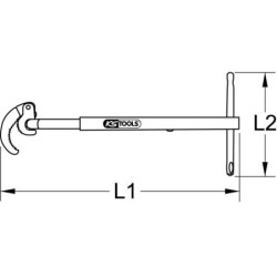 Clé lavabo télescopique Kstools 10 à 32 mm