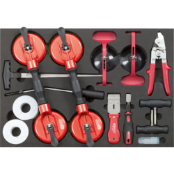Kit réparation de pare brise 12 pièces Kstools