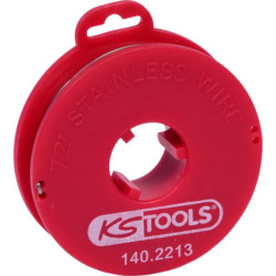 Corde à piano section triangulaire diamètre 0.8 mm Kstools 21 m
