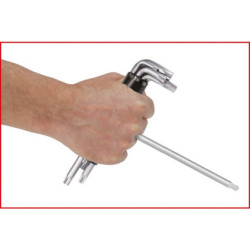 Jeu de 8 clés mâles Kstools Torx non percées de 10 à 50 mm