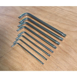 Jeu de 8 clés mâles Kstools Torx non percées de 10 à 50 mm