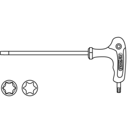 Clé mâle torx tête sphérique à poignée en T ErgotorquePlus Kstools