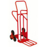 Diable spécial escalier KsTools avec bavette repliable et roues pleines Charge 250 kg