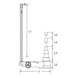 Cric hydropneumatiques Kstools capacité 40 et 20 T