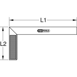 Equerre droite et d'onglet Kstools 300 mm