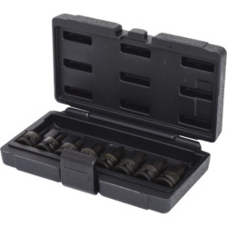 Coffret de 8 douilles à choc courtes Torx 1/2 KStools T30 à T80