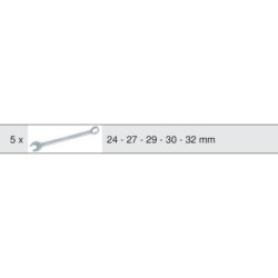 Module de clés mixtes Ultimate Kstools 24 à 32 mm 5 pièces