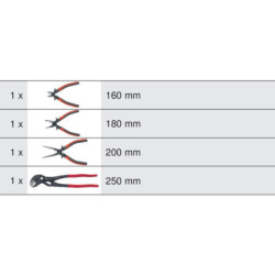 Module de pinces pour servante Kstools Dakar et Pearl in 4 pièces