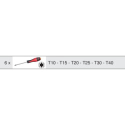 Module de tournevis Ultimate Torx pour servante Kstools Pearl in et Dakar 6 pièces