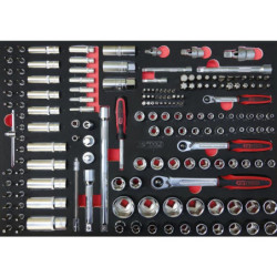 Composition d'outils 5 tiroirs pour servante Kstools 384 pièces