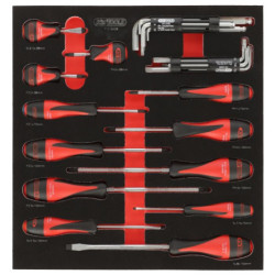 Composition d'outils 5 tiroirs pour servante Kstools 384 pièces
