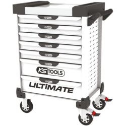 Servante Ultimate Kstools blanche 7 tiroirs équipée de 384 outils