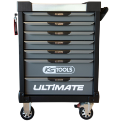 Servante Ultimate Kstools gris/noir 7 tiroirs équipée de 158 outils